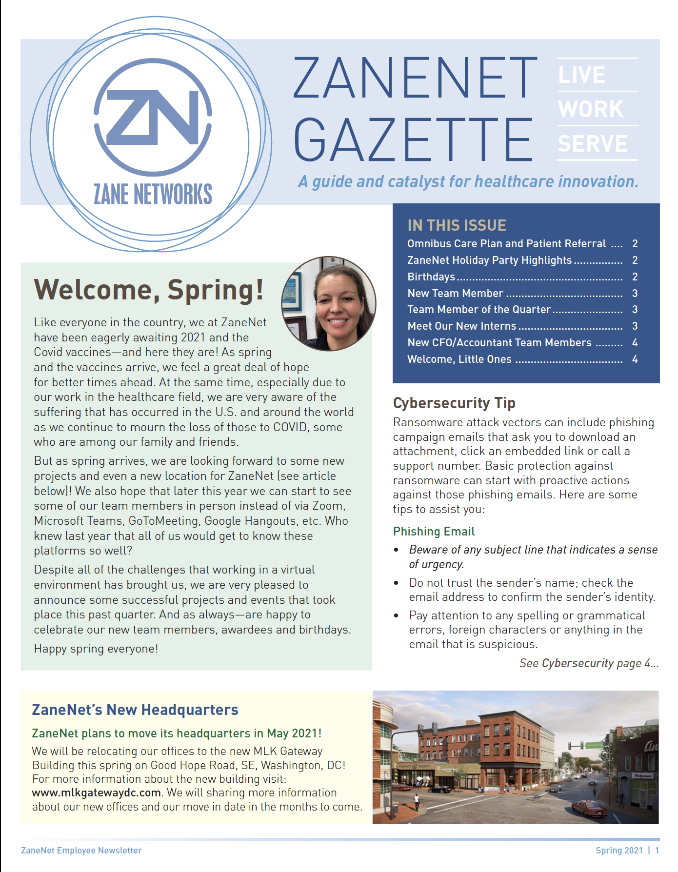 Zane Networks Spring 2021